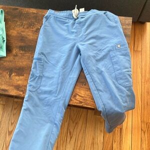 Figs Heather indigo scrub bottoms pants XS